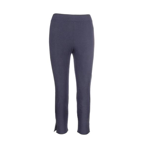 NEW EILEEN FISHER women's high waisted slim cropped pant with slide slits in oce